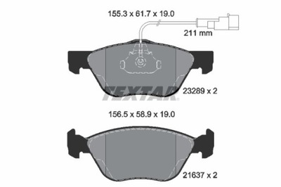 КОЛОДКИ ГАЛЬМІВНІ ALFA ПЕРЕД 145/146/147/156/GT/GTV/SPIDER 95-10 2328902