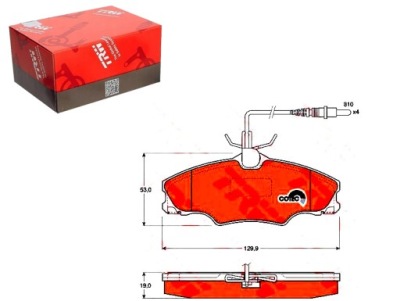 Гальмівні колодки гальмівні peugeot 406 1.9 d 8b фото №1