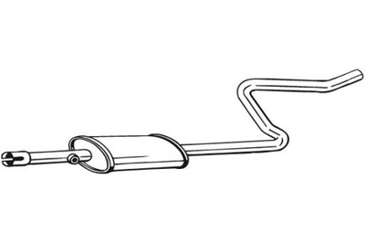 BOSAL SILENCIADOR SISTEMAS DE ESCAPE CENTRAL MITSUBISHI COLT VI SMART  