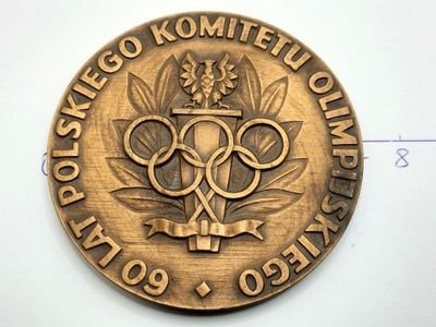 MEDAL 60 LAT POLSKIEGO KOMITETU OLIMPIJSK. NR 597