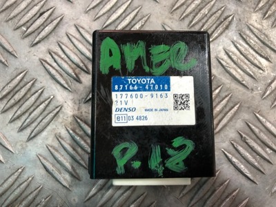 Toyota prius iii модуль блок керування 87166-47010 фото №1