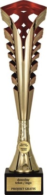 Duży Puchar Złoto-Czer. Ażurowy 41 cm Graw Gratis