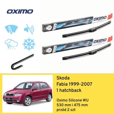 ESCOBILLAS PARTE DELANTERA PARA SKODA FABIA 1 HATCHBACK (1999-2007) OXIMO  