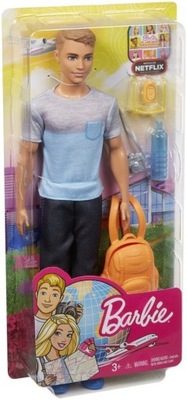 MATTEL LALKA BARBIE STYLOWY KEN W PODRÓŻY FWV15