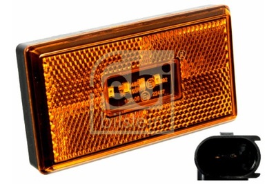 FEBI BILSTEIN LUZ OBRYSOWE L/P COLOR NARANJA 4 DIODO LUMINOSO LED WYS 55MM SZER  