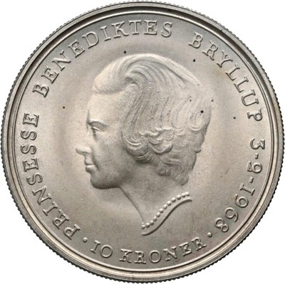 Dania, Fryderyk IX, 10 koron 1968
