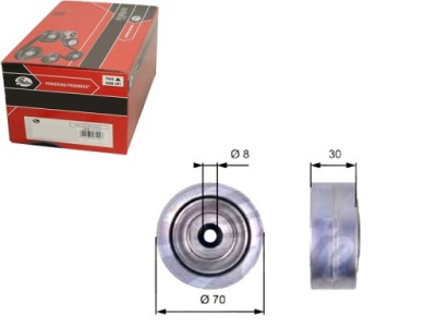 Gates ролик ремінь - ремінь клиновий 33717 532056510 фото №1