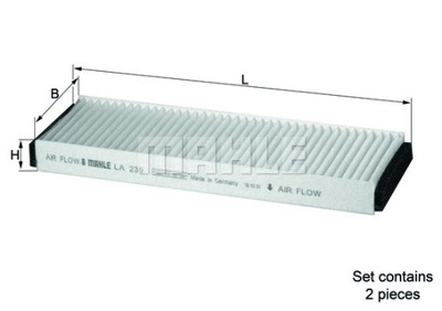 ФИЛЬТР САЛОНА KNECHT LA 239/S LA239S