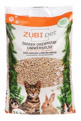 Żwirek drewniany Zubipet 15 kg