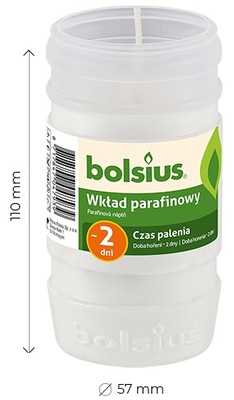 WKŁAD PARAFINOWY BOLSIUS 2 dni WKŁADY 10 szt