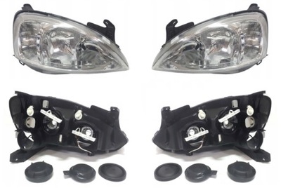 Фара лампа opel corsa combo c 00-03 l+p tyc фото №1