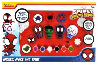 Odlewy gipsowe ZRÓB TO SAM Spiderman Spidey licencja Marvel