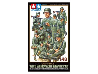 WWII Wehrmacht Infantry Set 1:48 Tamiya 32602