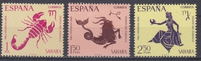 SAHARA ESPANOL - 1968 - Mi 296-298 - ZODIAK xx