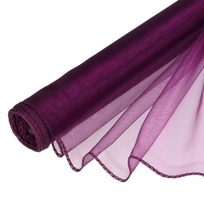 FLO-ART - Śliwka Organza Obszywana 39 cm x 8 m