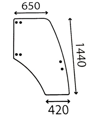 SZYBA DRZWI LANIDNI VISION PRAWE 3665920M1