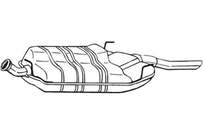 BOSAL SILENCIADOR SISTEMAS DE ESCAPE PARTE TRASERA SAAB 900 II 9-3 2.0 2.3  