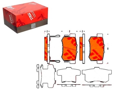 Гальмівні колодки гальмівні honda задня accord cr-z insight leg фото №1