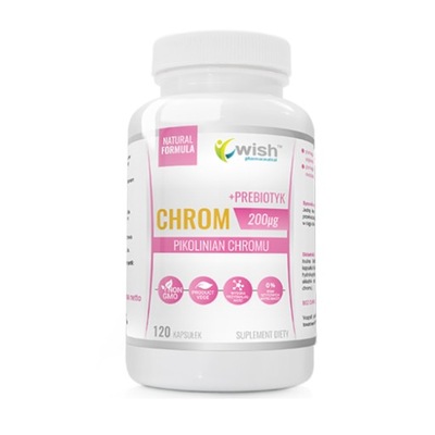 CHROM 200mcg METABOLIZM ODCHUDZANIE Vege 120kaps