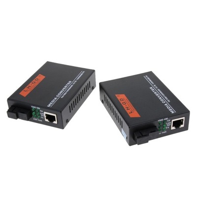 2x 1000Mbps External Ethernet Media Converter