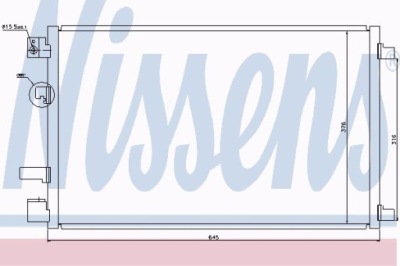 Радіатор кондиціонера nissan фото №1