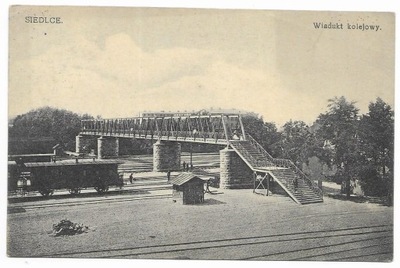 Siedlce Wiadukt kolejowy [pocztówka ca 1914]