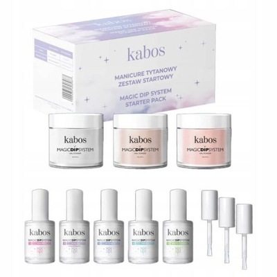 KABOS Magic Dip System zestaw do manicure tytanowego Classic Set