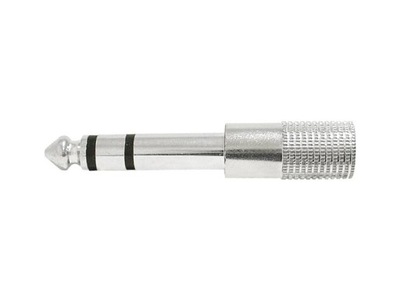 Przejściówka jack 6,3mm stereo - jack 3,5mm metal