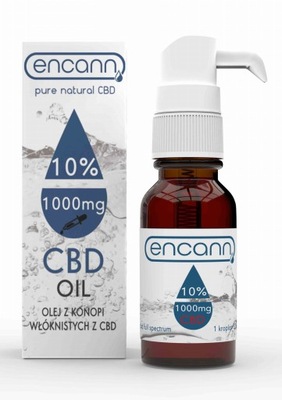 Olejek konopny 10% ENCANN CBD 1000mg 10ml