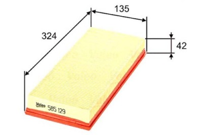 Valeo 585129 фильтр воздуха фото №1
