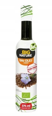 BIG NATURE ekologiczny olej lniany BIO 375 ml