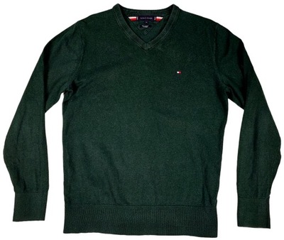 ** TOMMY HILFIGER **__M__Modny, super sweter w serek