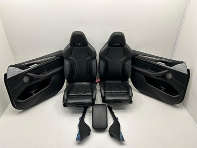 Сидіння заднє сидіння обшивки салон bmw x4m f98 g02 competition шкіра merino фото №1