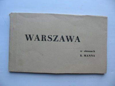 WARSZAWA R. MANN stary ALBUM Z WIDOKAMI 1954