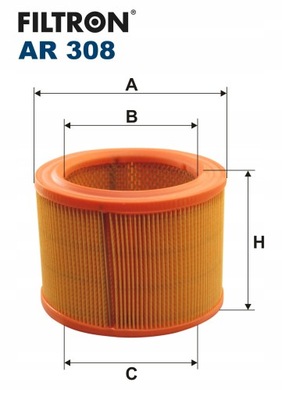 ФІЛЬТРON AR 308 ФІЛЬТР ПОВІТРЯ
