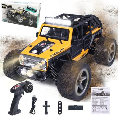 TERENOWY ZDALNIE STEROWANY SAMOCHÓD DUŻY 4x4 AUTO PILOT RC 2.4GHZ 800MAH