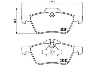 Гальмівні колодки гальмівні mini cooper one 01- brembo фото №1