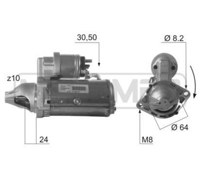 ERA MESSMER STARTERIS OPEL,VAUXHALL 