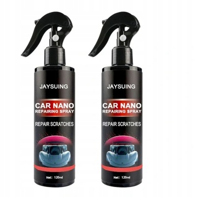 2 BUTELEK AUTO NANO REPARACIÓN SPRAY CAR WAX  