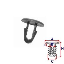 КЛІПСА TAPICERSKA TOYOTA 10 ШТ 90467-08004