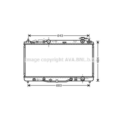 CHLODNICA, SISTEMA DE REFRIGERACIÓN DEL MOTOR AVA QUALITY COOLING TO2464  