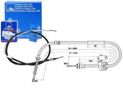 Трос тормоза ручного mini r50 r53 r52 1.4d/1 фото №1