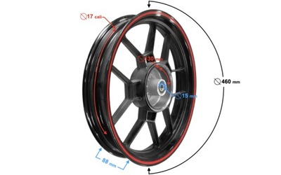 ДИСК ЗАД 17 Z HAMULCEM BEBNOWYM DO MOTOCYKLA BLADE 125 фото