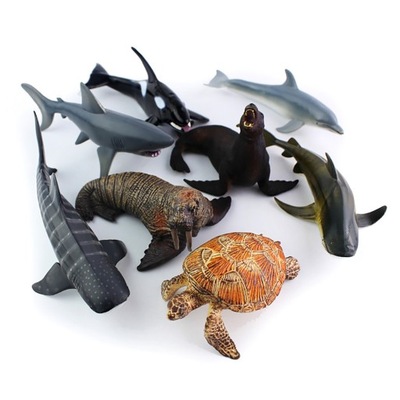 8 sztuk zwierzęta morskie rysunek bombki edukacyjn