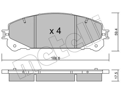 TRINKELĖS HAM.LEXUS RX 09- 