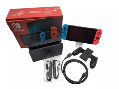 A*】様 Nintendo Switch KONSOLA NINTENDO SWITCH V2 NOWY MODEL 2019 NOWA NIEBIESKO