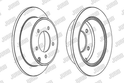 ДИСКИ ДИСКОВЫЕ ТОРМОЗНОЕ ЗАД JURID 562857JC фото