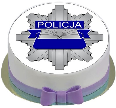 OPŁATEK NA TORT 4 POLICJA police policjant auto 20