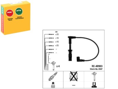 Провода зажигания alfa ngk фото №1