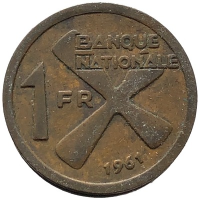 91531. Katanga - 1 frank - 1961r.